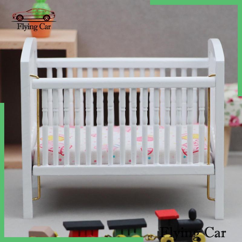 Nôi Em Bé Bằng Gỗ 1: 12 Cho Nhà Búp Bê [Lzdjfmy2]