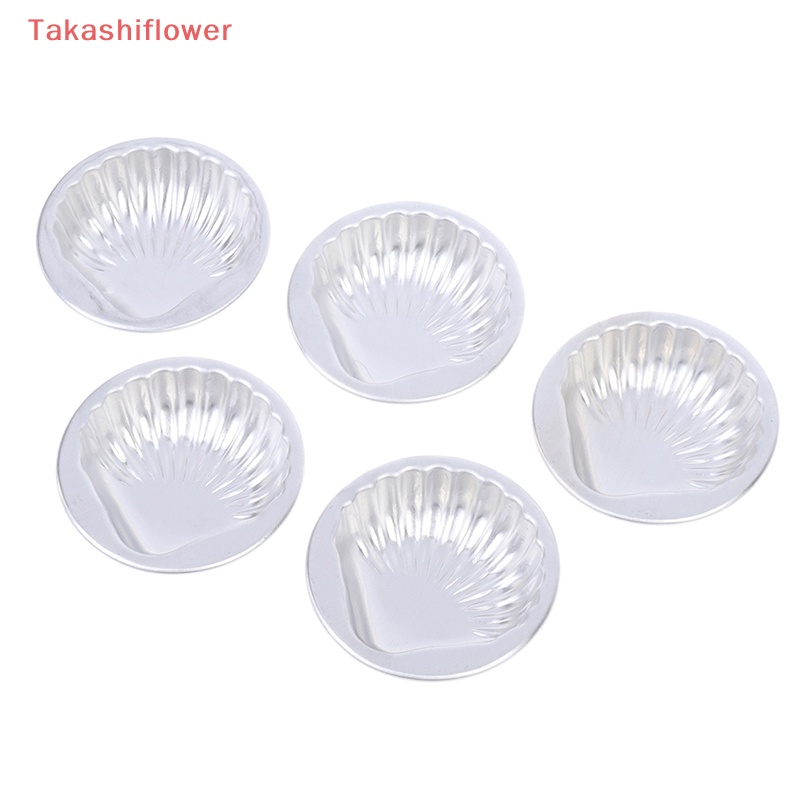 Set 5 Khuôn Làm Bánh Thủ Công Bằng Hợp Kim Nhôm Hình Vỏ Sò