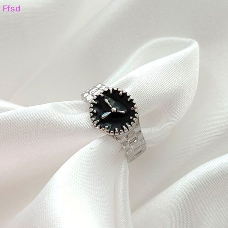 {Ffsd} Nhẫn Thiết Kế Đồng Hồ Đơn Giản Cá Tính Thời Trang Punk Cổ Điển Quyến Rũ Hàn Quốc Làm Quà Tặng Cho Nữ * Bán