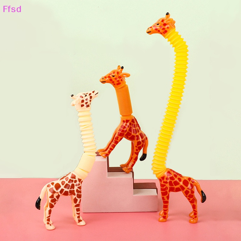 {Ffsd} Đồ Chơi Lắp Ráp Ống Dẫn Đầu Hươu Cao Cổ Có Đèn LED Có Thể Thay Đổi Được * Bán Chạy