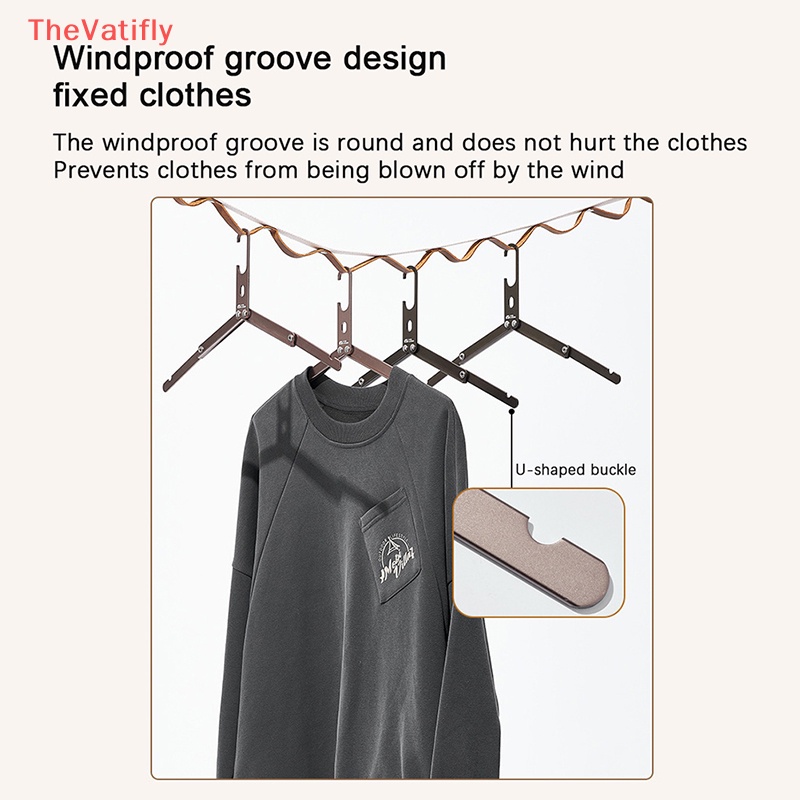 Móc Treo Quần Áo [Thevalifly] Bằng Hợp Kim Nhôm Nhỏ Gọn Nhẹ Dễ Dàng Gấp Mở