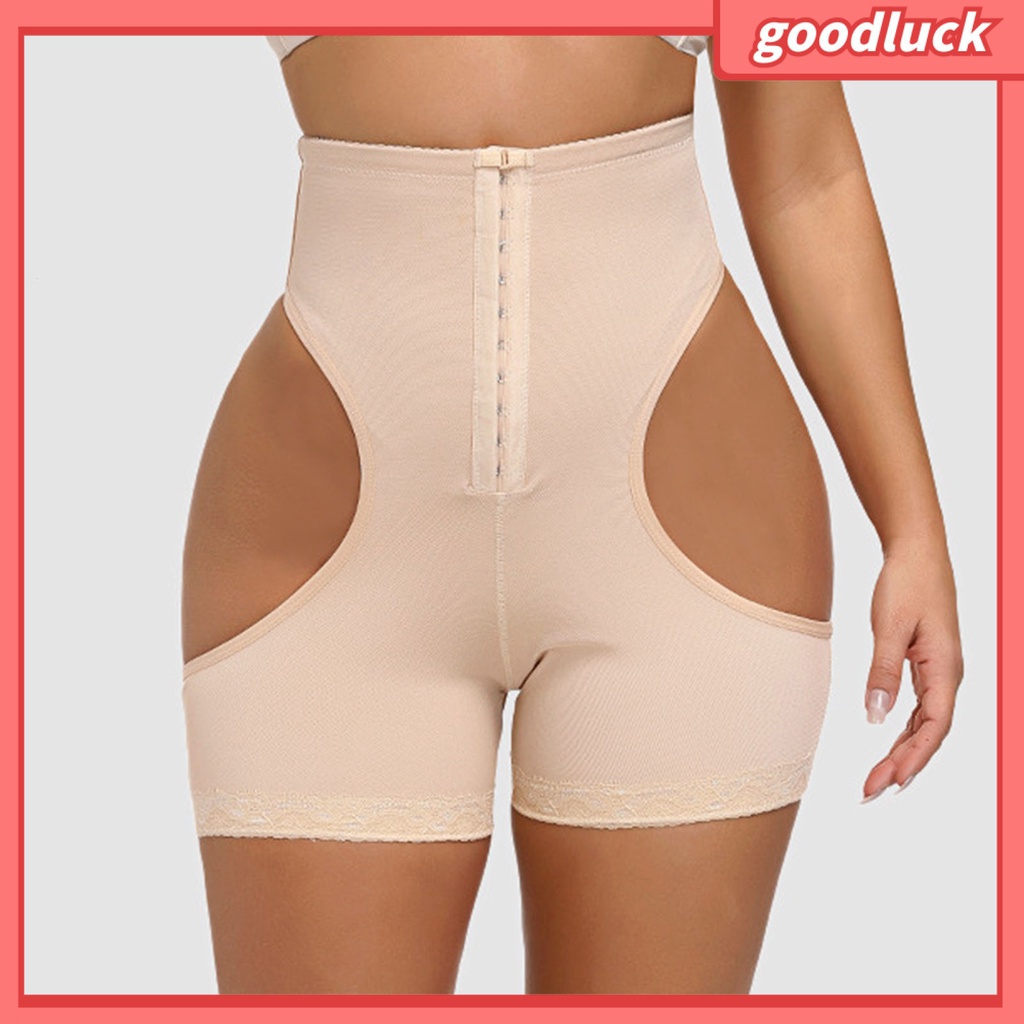 Quần Short Lưng Cao Định Hình Nâng Mông Cài Một Hàng Khuy Co Giãn Thời Trang Dự Tiệc
