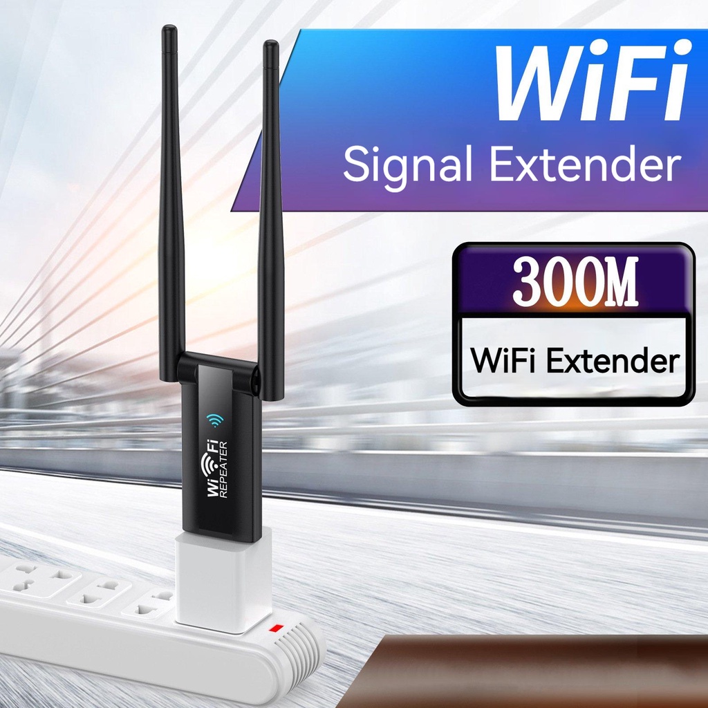 Thiết Bị Lặp Sóng WiFi Cổng USB Kép 300Mbps | BigBuy360 - bigbuy360.vn