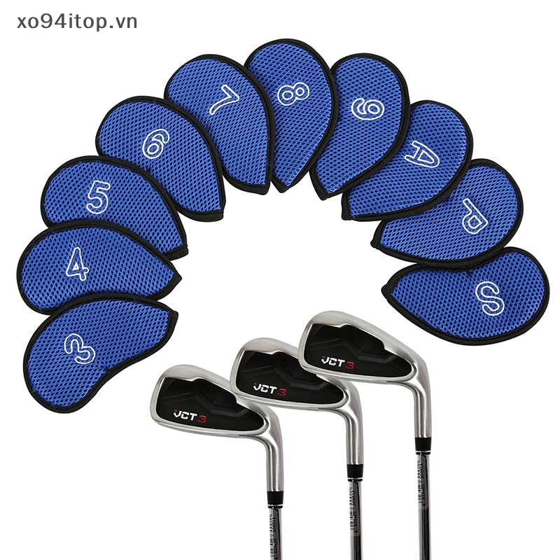 Set 10 Vỏ Bọc Bảo Vệ Đầu Gậy Đánh Golf