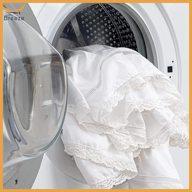 Ga Trải Giường Màu Trơn Viền Ren Bèo Nhún Xinh Xắn Giặt Được Tiện Dụng