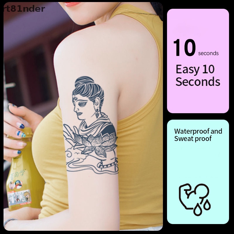 Hình Xăm Dán Tạm Thời Hình Phật Giáo Chống Nước Cho Nam Và Nữ