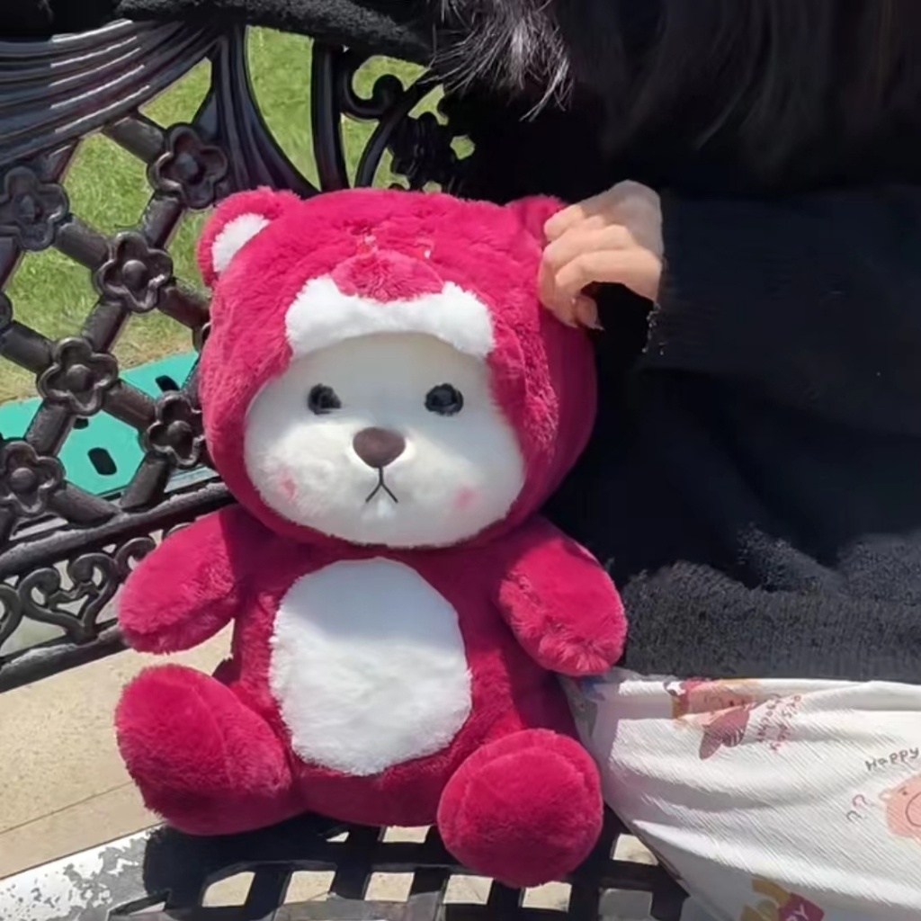 Gấu Bông Lena Teddy! Đồ chơi nhồi bông Hình Gấu Teddy Lena Dâu Tây Đáng Yêu