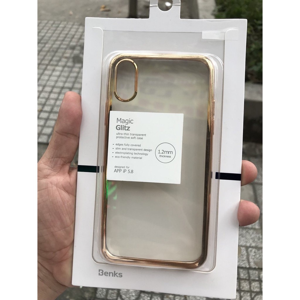 [Mã ELHAJULY giảm 6% đơn 50K] ỐP LƯNG BENKS MAGIC GLITZ cho IPHONE XS MAX