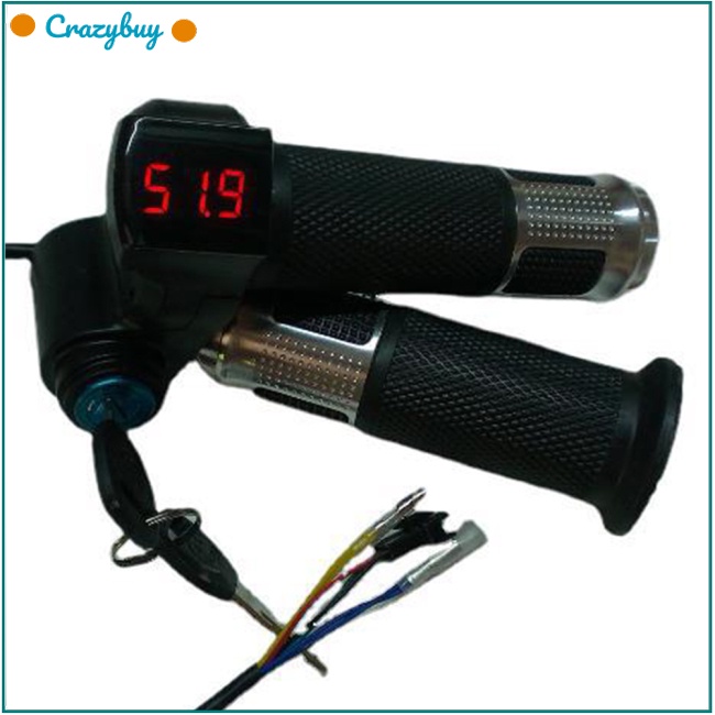 Cr 1 Cặp Tay Ga Xe Đạp Điện 12-84v Màn Hình Hiển Thị Kỹ Thuật Số