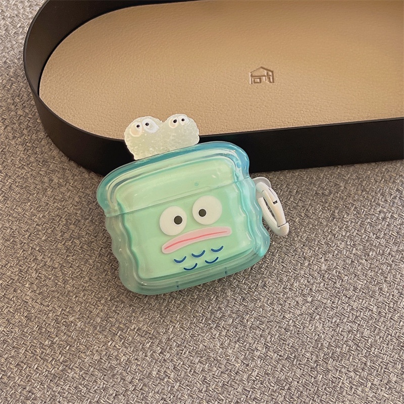 Vỏ Bảo Vệ Hộp Sạc Tai Nghe AirPods Pro 2 1 2 3 Pro Bằng TPU Hình Quái Vật Phát Sáng Dễ Thương