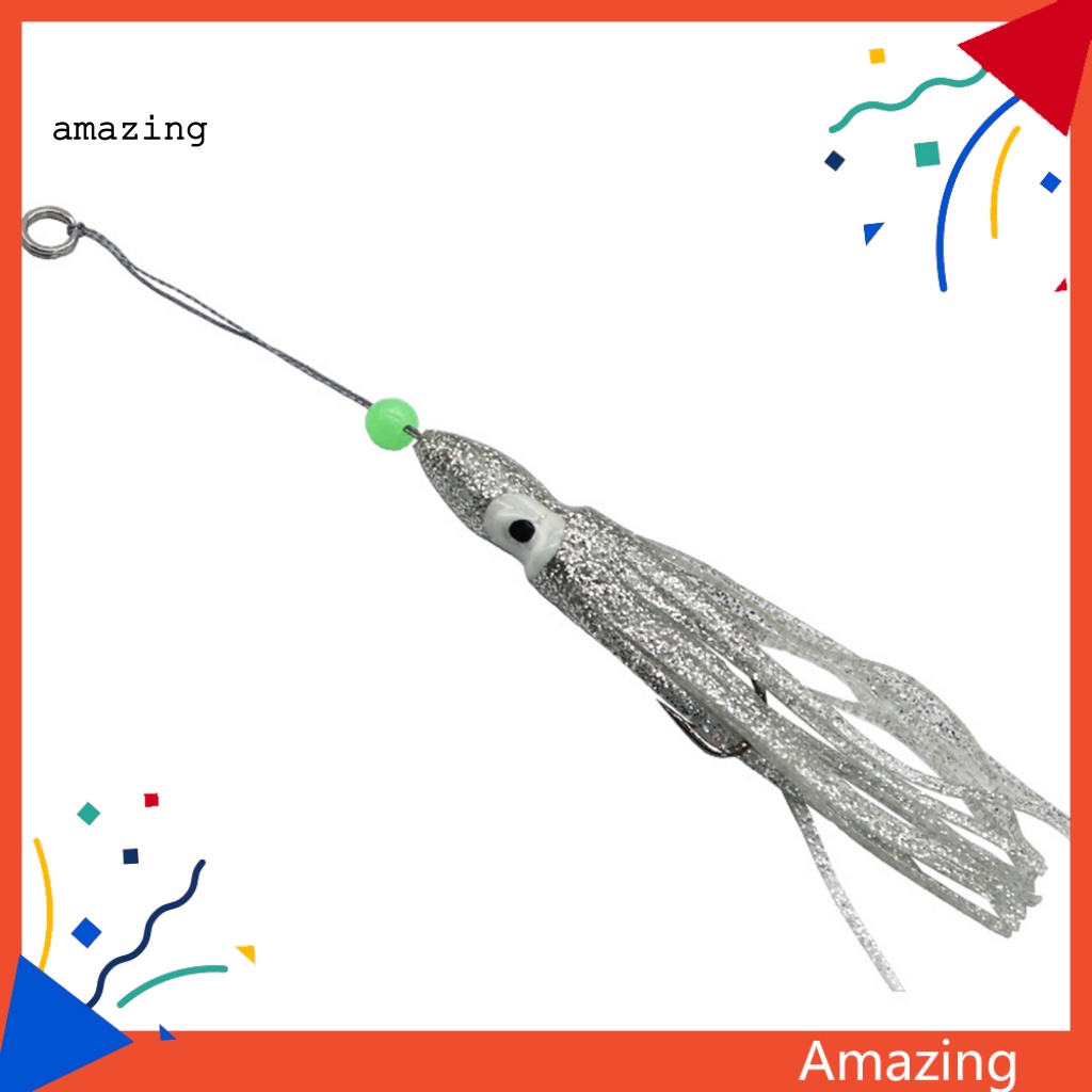 Mồi Giả Câu Cá Silicone Hình Bạch Tuộc 16cm / 8g