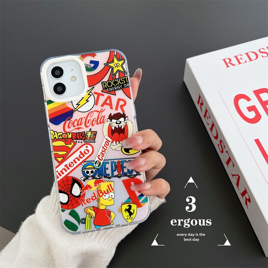 Ốp Điện Thoại Mềm Chống Sốc Màu Gradient Cho IPhone 14 13 12 11 Pro Max SE2020 X XR Xs Max 7 8 Plus