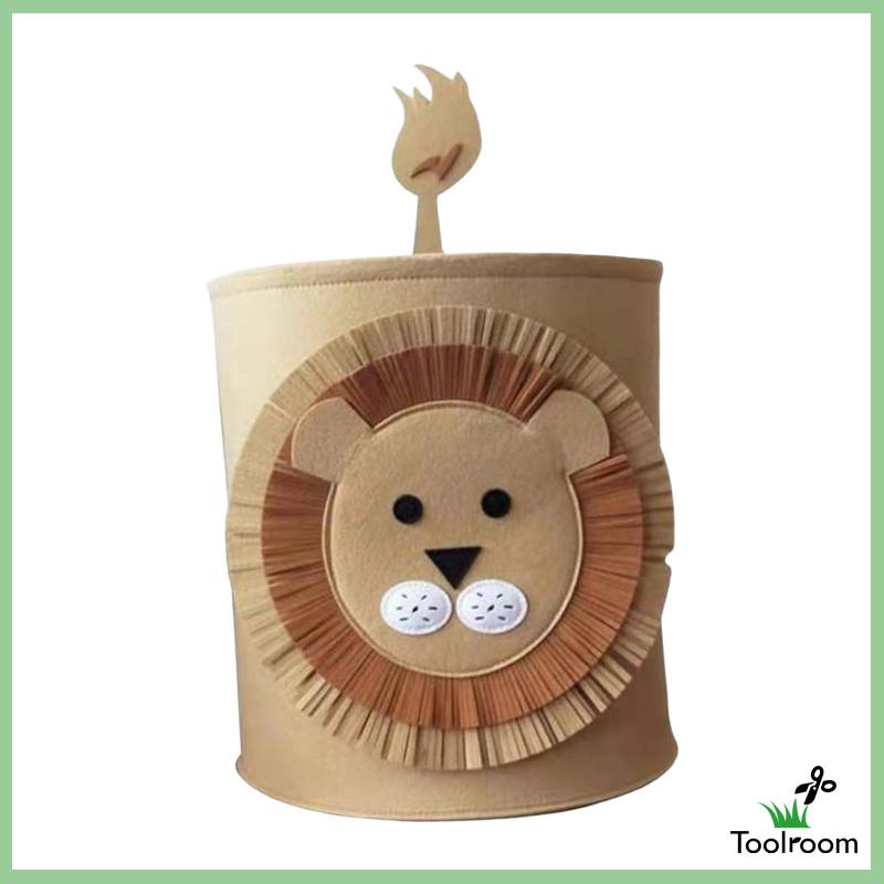 Giỏ Đựng Đồ Giặt / Đồ Chơi Bằng Vải Nỉ Chống Nước Sắp Xếp Gọn Gàng Cho Bé