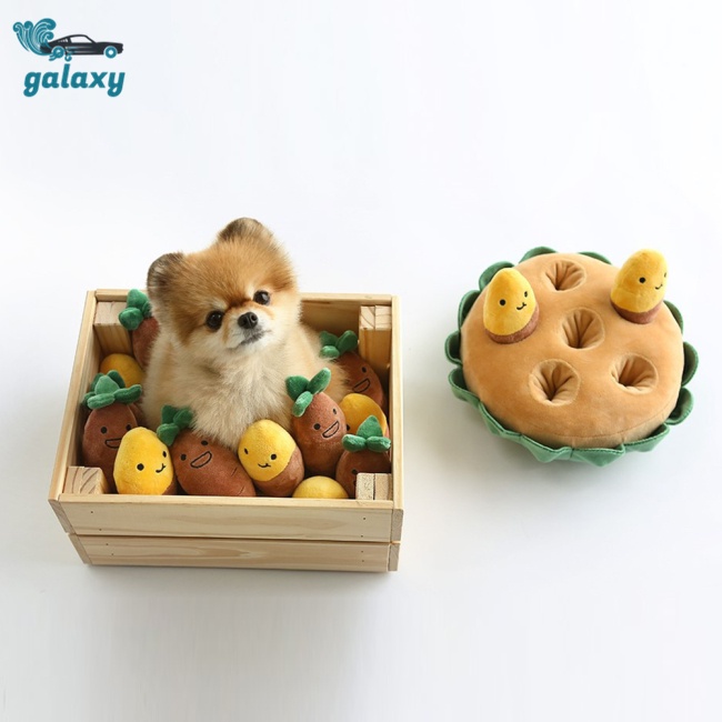 Galaxy Bộ Đồ Chơi Nhồi Bông Hình Khoai Tây Chiên Ẩn Tương Tác Với Thú Cưng