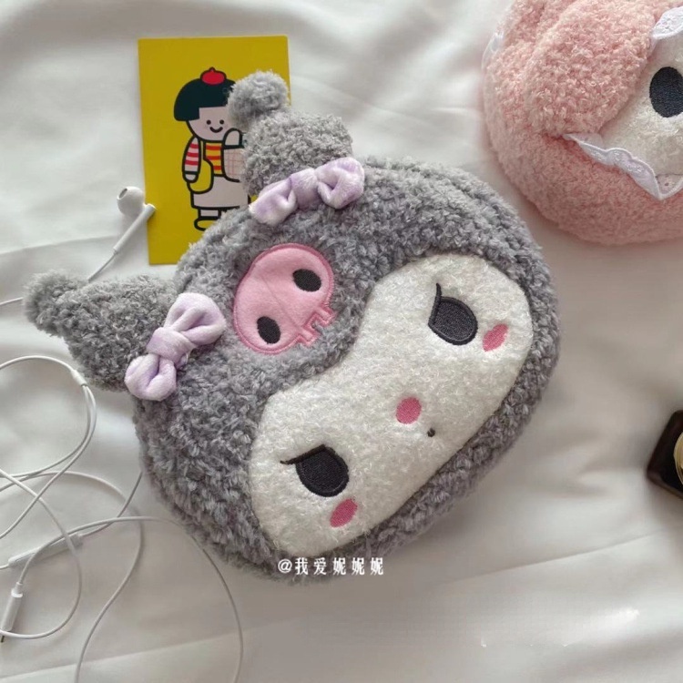 SANRIO Túi Đựng Bút Chì / Mỹ Phẩm Hình Melody Nhồi Bông Dễ Thương Cho Học Sinh Ốp