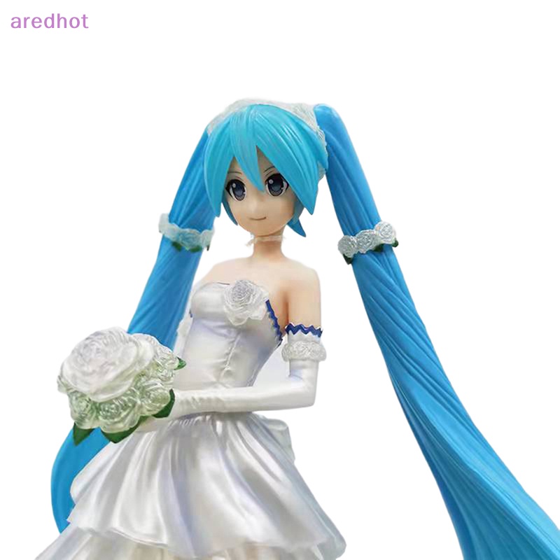 Mô Hình Nhân Vật Hatsune Miku Mặc Đầm Cưới 18cm Mới