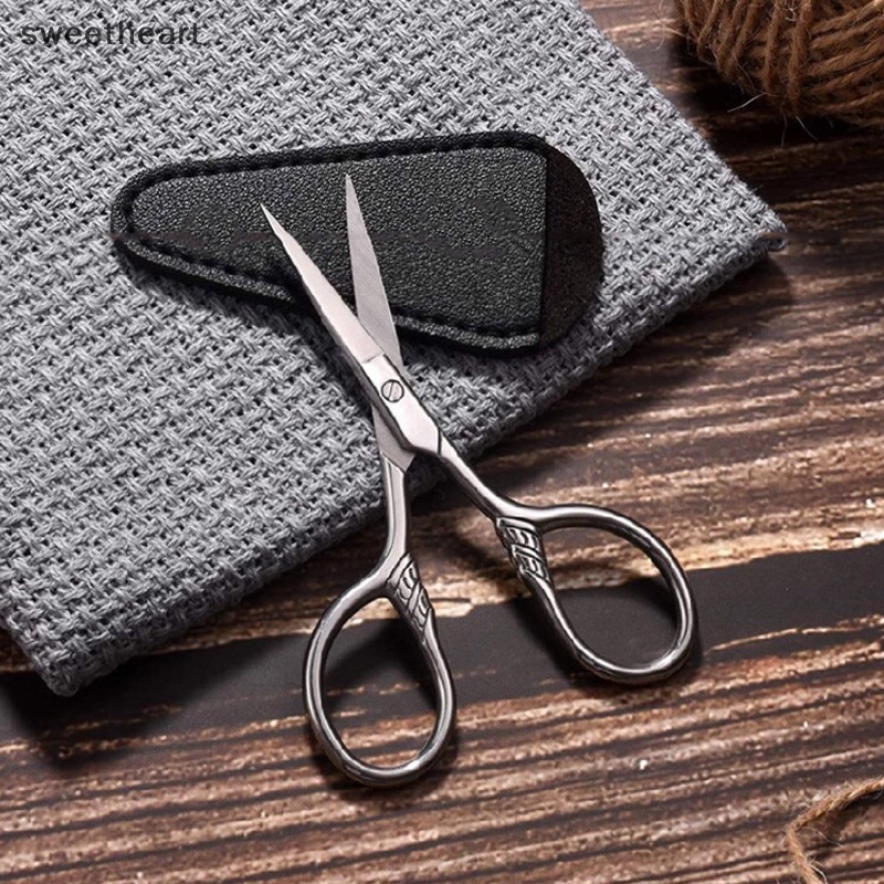 1PC lông mày kéo thép không gỉ mũi lông mi kéo công cụ trang điểm New