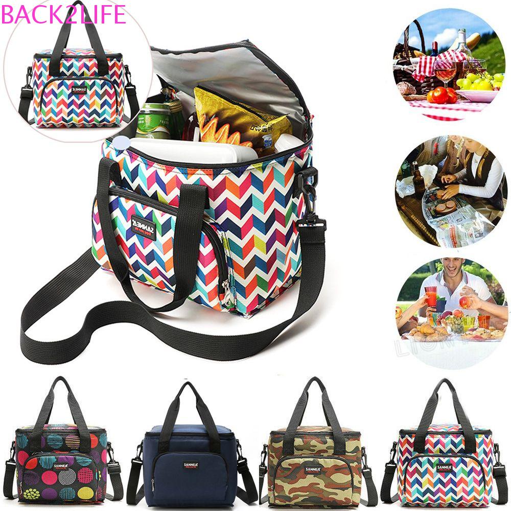 Túi Đựng Cơm Trưa Hai Lớp Cách Nhiệt Chống Thấm Nước Đa Năng Nhỏ Gọn Có Thể Điều Chỉnh 2Li