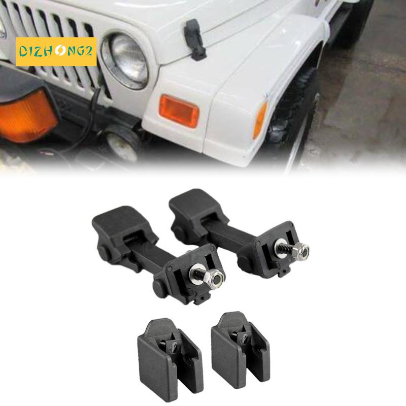 1 cặp Chốt &amp; Giá đỡ mui trước 55395653Af 55395652Ac cho Jeep Wrangler JK 2007-2018
