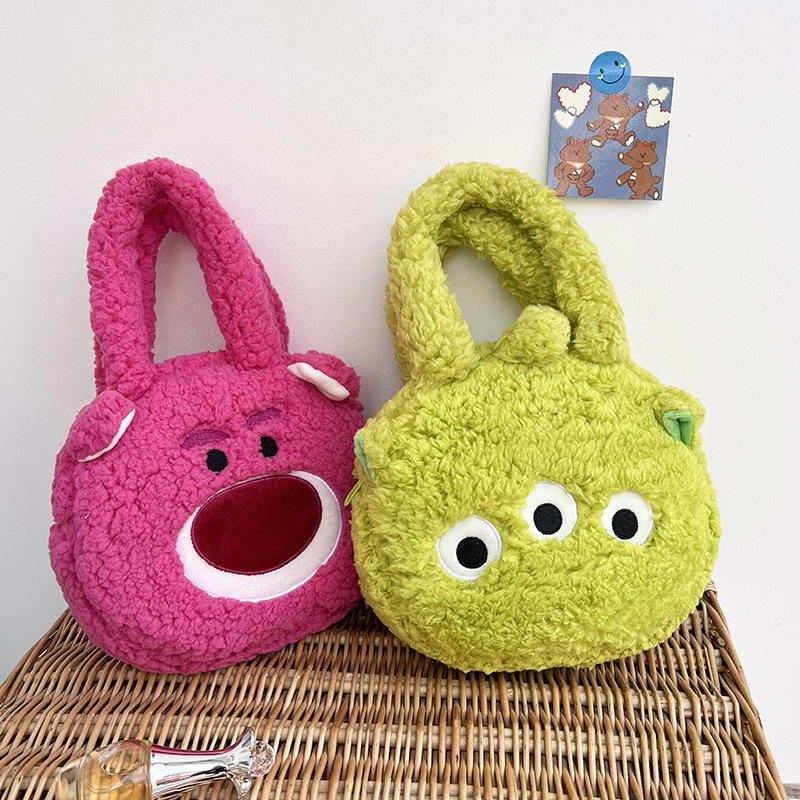 Túi đeo vai hình thú nhồi 🍁FREESHIP🍁Túi tote nhân vật hoạt hình dễ thương, mới lạ, túi tote nhung