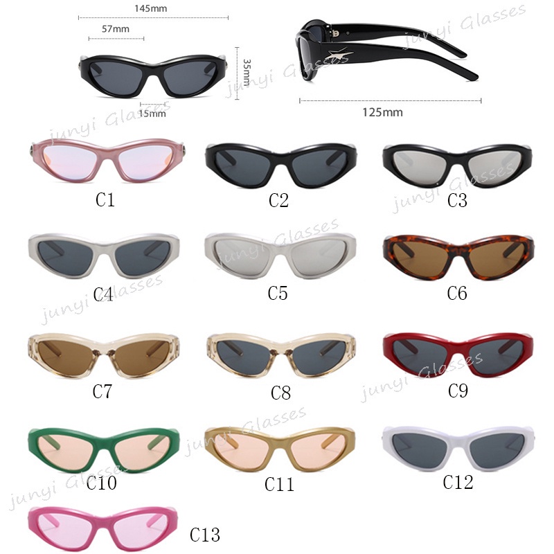 Kính Mát Tích Hợp Gia Vị Phong Cách Punk Hip Hop Âu Mỹ Y2K Mới