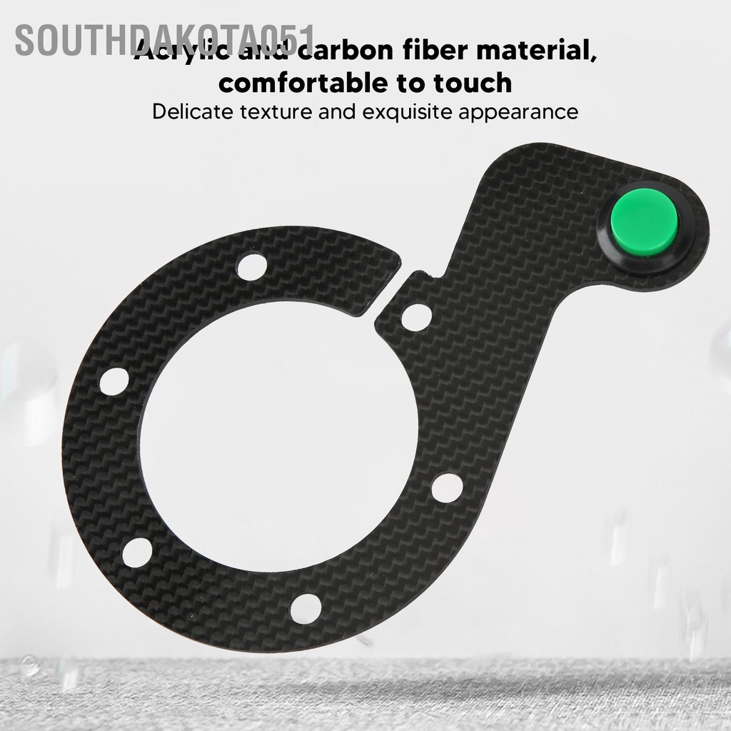 Southdakota051 Bọc Vô Lăng Nút Sừng 6 Lỗ Sợi Carbon Cảm Ứng Thoải Mái Nhạy Thay Thế Cho MOMO