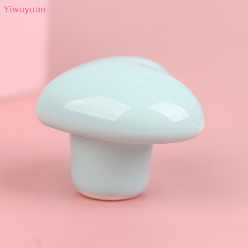 < Yiwuyuan > Tay Nắm Ngăn Kéo Tủ Một Lỗ Tròn Bằng Gốm Sứ Màu Hoạt Hình Mới