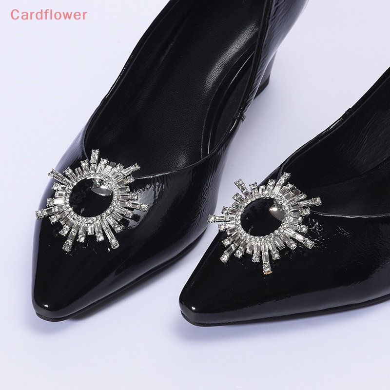 1 Kẹp Giày Cao Gót Đính Đá Lấp Lánh Cho Cô Dâu Mới