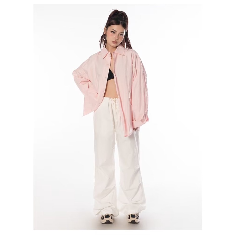 Áo Sơ Mi Tay Dài In Họa Tiết Tranh Sơn Dầu Phong Cách Đường Phố Trẻ Trung Thời Trang Xuân Thu Cho Nam Và Nữ