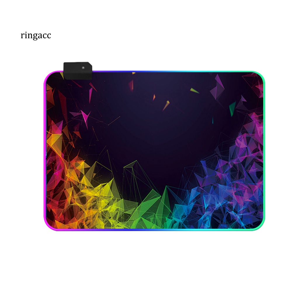 Thảm Lót Chuột RGA Chống Trượt Cỡ Lớn Có Đèn LED RGB Nhiều Màu Sắc