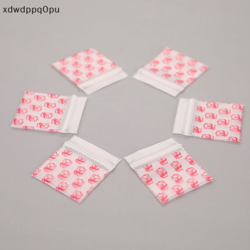 {Xdwdppq0pu} 100 chiếc Túi Ziplock nhỏ túi nhựa có khóa kéo nhỏ bao bì túi đựng thuốc viên mới