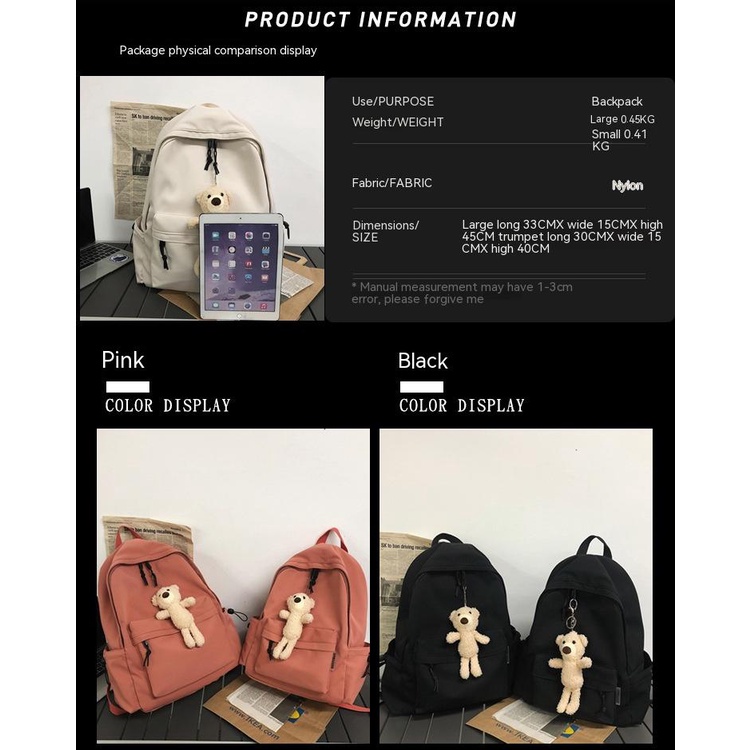 Ba Lô Vải Thời Trang Phong Cách Nhật Bản