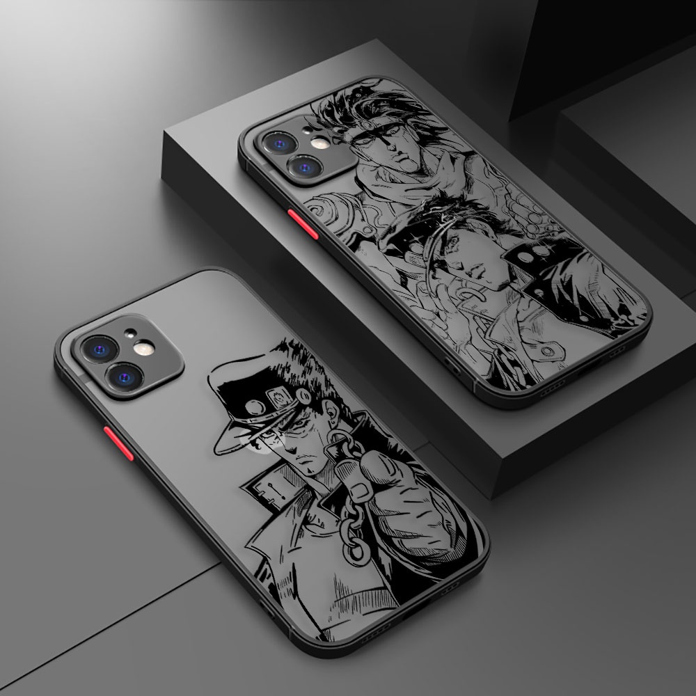 Ốp Điện Thoại Skin Feel Matte Antifingerprint JoJo Bizarre Adventure Charactor Cho Apple iPhone 14 1
