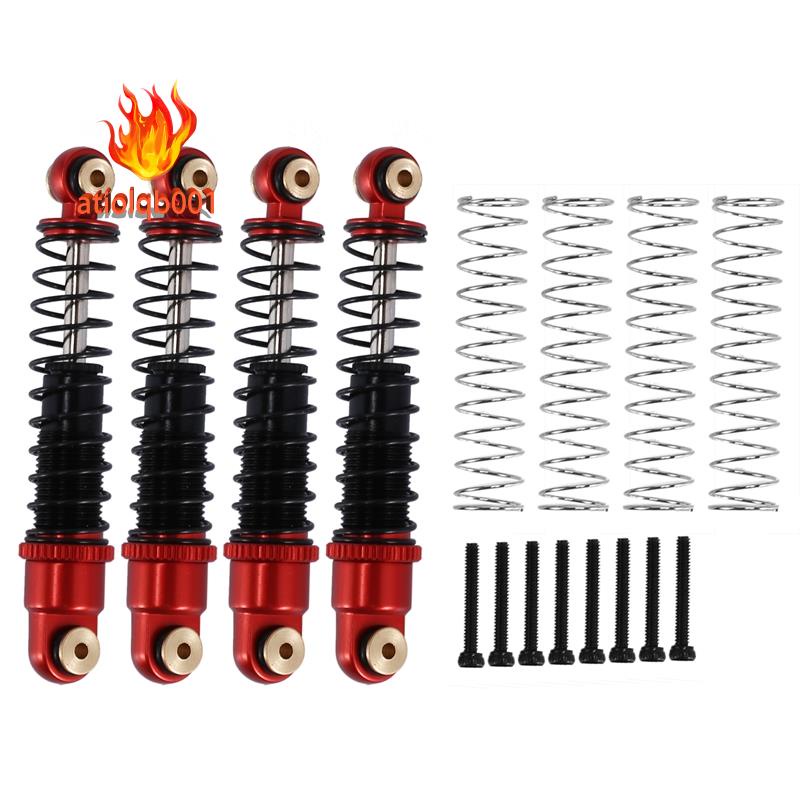 Bộ giảm xóc kim loại 4 cái Bộ giảm chấn dầu 40MM cho Axial SCX24 C10 JLU Gladiator Bronco 1 '24 RC Crawler Car Nâng cấp