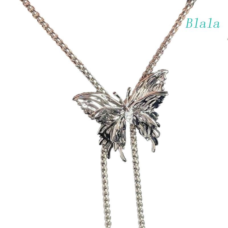 Vòng cổ Bạc Mặt Bướm Thời Trang Cho Nữ
