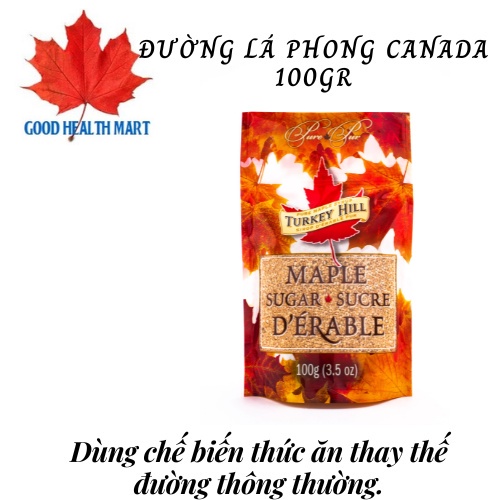 [MUA 1 TẶNG 1] Đường Lá Phong Đường Ăn Kiêng Tự Nhiên Dành Cho Người Tiểu Đường Hư Turkey Hill - 100g