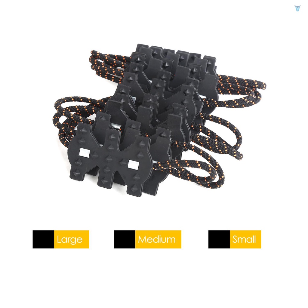 Bộ 4 Dây Xích Khẩn Cấp Chống Trượt Tuyết Màu Đen Thông Dụng Cho Xe Hơi Xe Tải SUV MPV