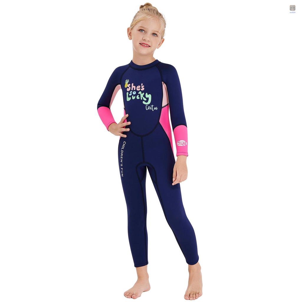 Bộ Đồ Bơi Lặn Một Mảnh Tay Dài Có Khóa Kéo An Toàn Khô Nhanh Dành Cho Bạn Gái