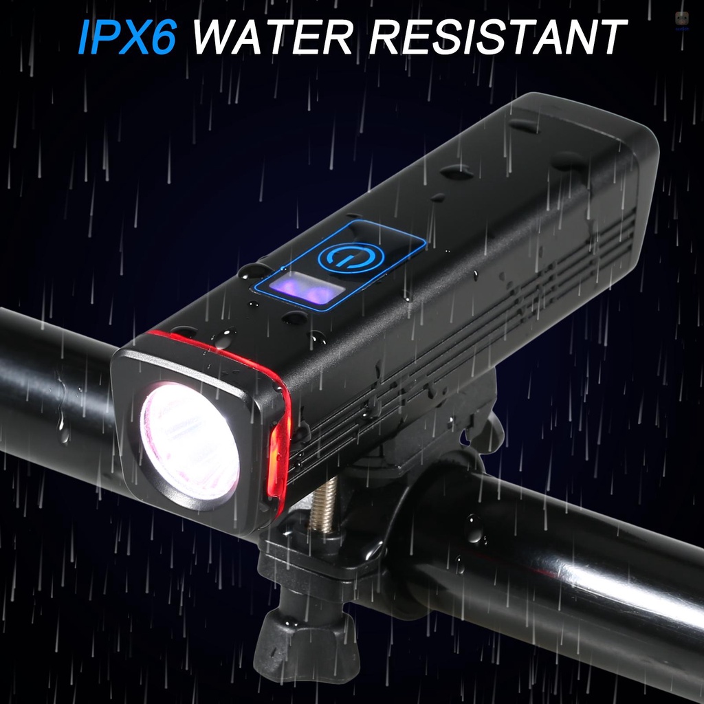 Ultra Đèn Pha LED IPX6 Siêu Sáng An Toàn Chống Thấm Nước Có Thể Sạc Lại Cho Xe Đạp Leo Núi