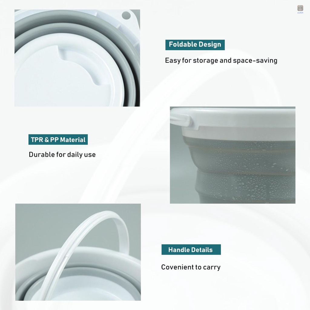 Xô Đựng Cá Đa Năng Có Thể Gấp Gọn Tiện Dụng Mang Theo Du Lịch Cắm Trại