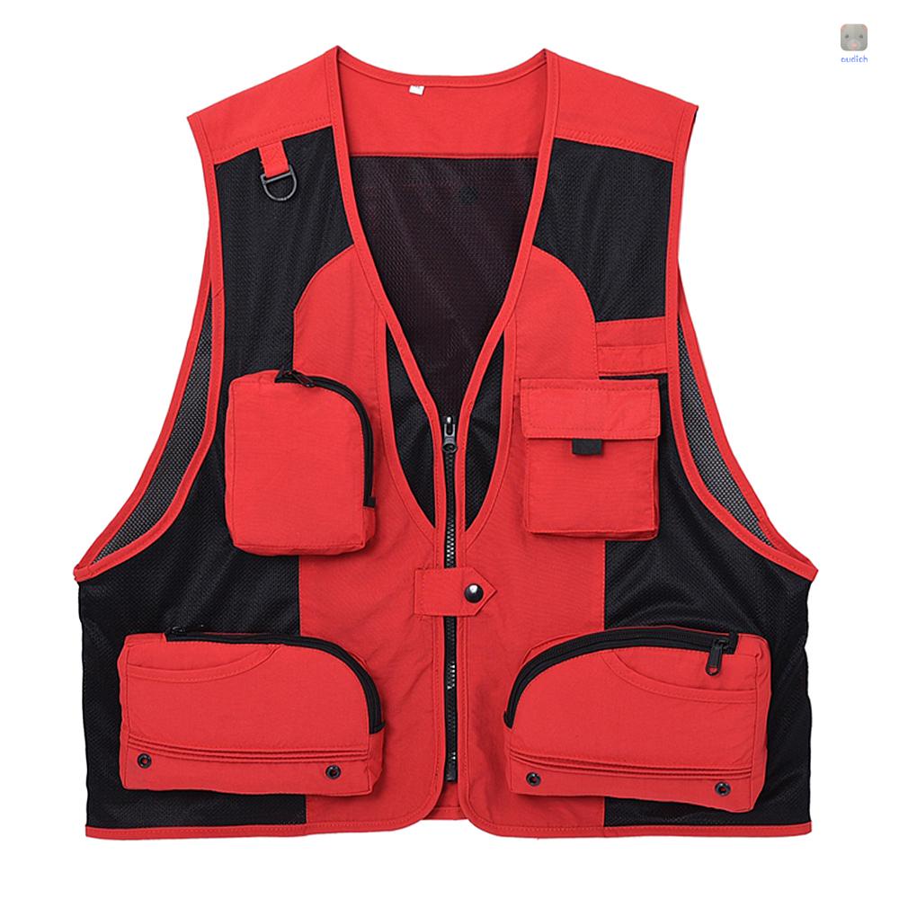 Áo Khoác Câu Cá Không Tay Nhiều Túi Tiện Dụng Dành Cho Nam