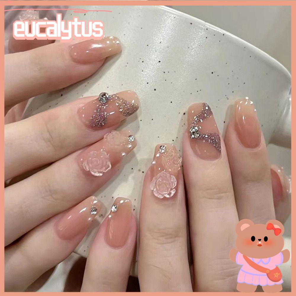 Móng Tay Giả Che Phủ Toàn Diện Đầu Vuông DIY