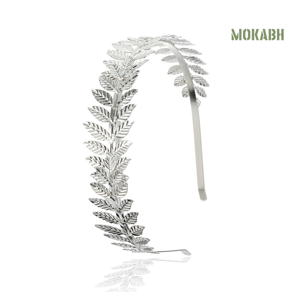 Băng Đô Cài Tóc Hình Cành Lá Lâu Trôi Không Phai Cho Cô Dâu