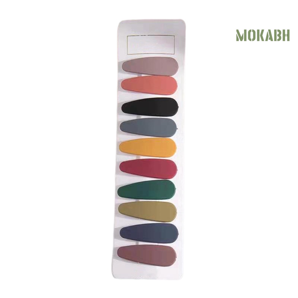 10 Kẹp Tóc Chống Trượt Trọng Lượng Nhẹ Màu Sắc Thời Trang Cho Nữ