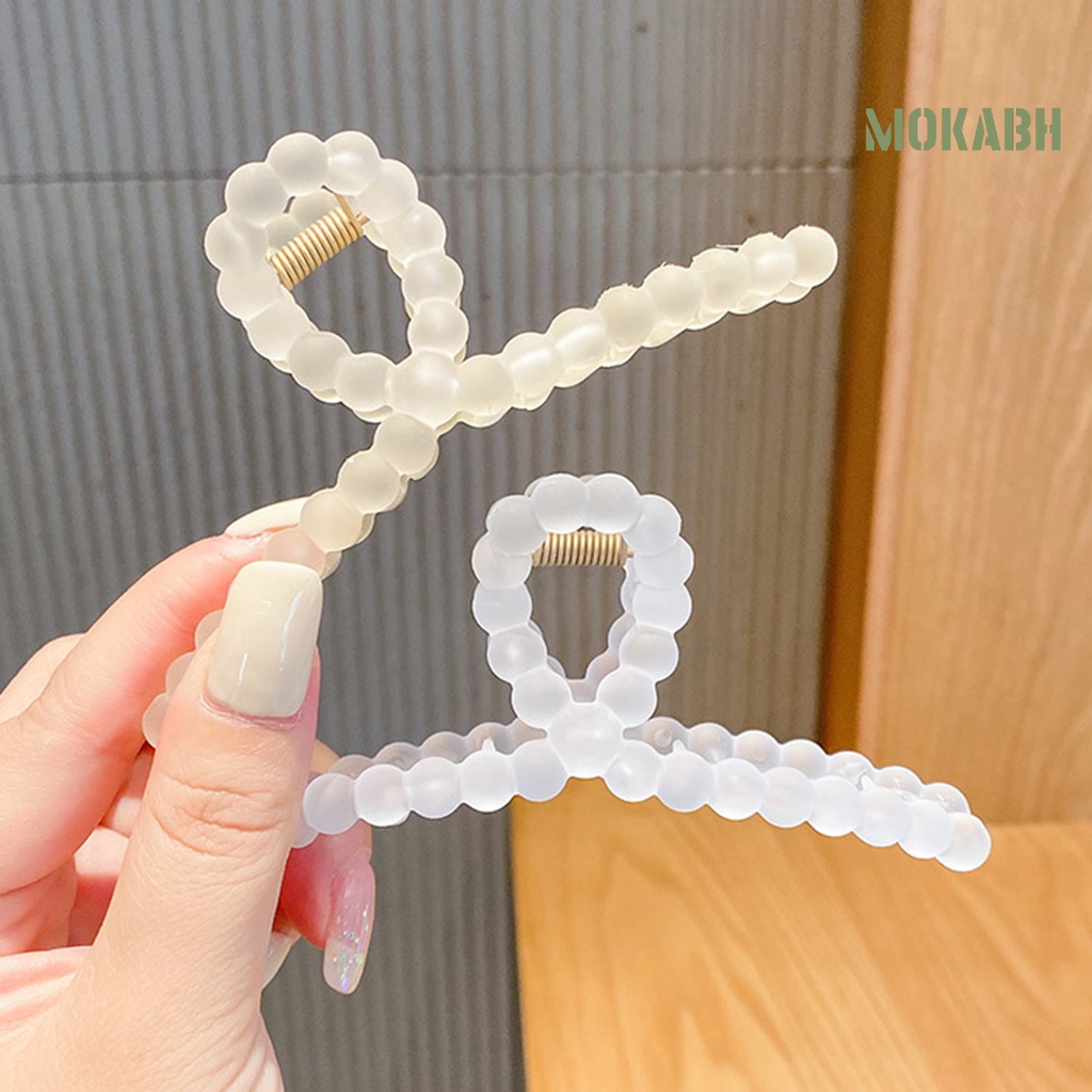 Bộ 4 Kẹp Tóc Càng Cua Bằng Acrylic Trong Suốt Màu Sắc Ngọt Ngào Thời Trang