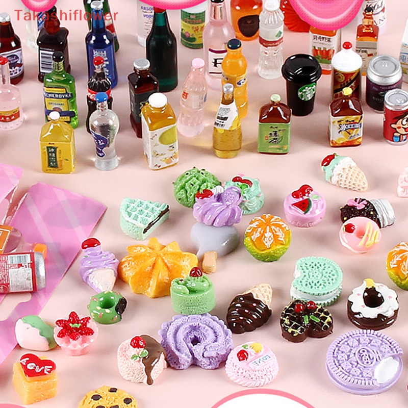 Set 10 Mô Hình Bánh Kem Tỉ Lệ 1: 12 Trang Trí Nhà Búp Bê