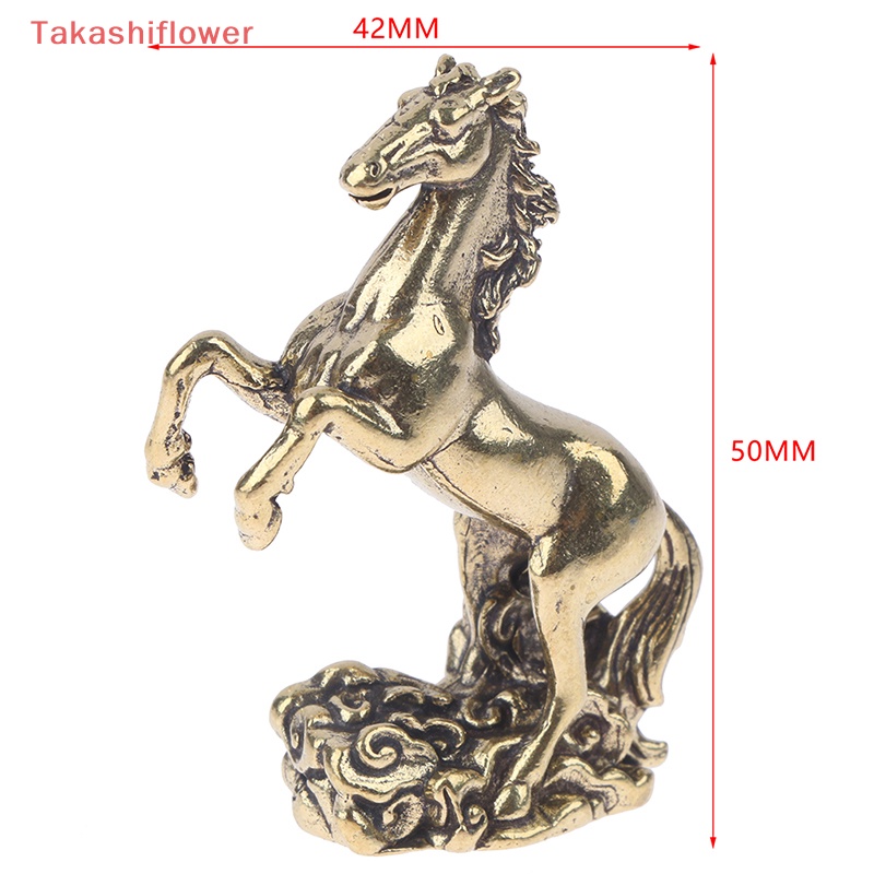 Mô Hình Tượng Ngựa Bằng Đồng Thau Nhỏ Nhắn Để Bàn Trang Trí