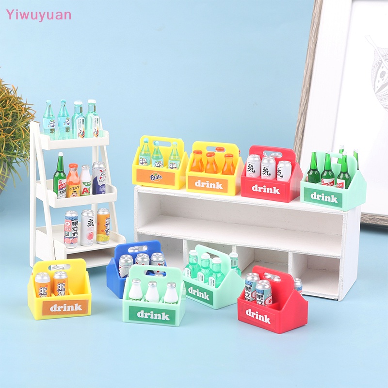 1 Bộ Bình Uống Nước Mềm Mại Trang Trí Nhà Búp Bê Tỷ Lệ 1: 12