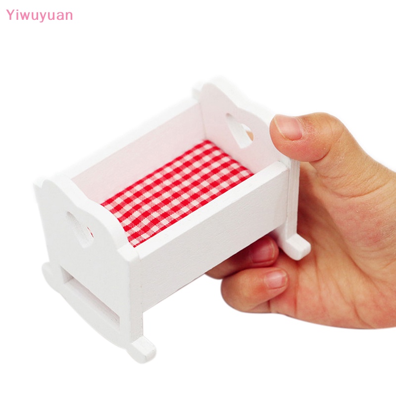 Mô Hình Nôi Em Bé Trang Trí Nhà Búp Bê Tỉ Lệ 1: 12 Mới