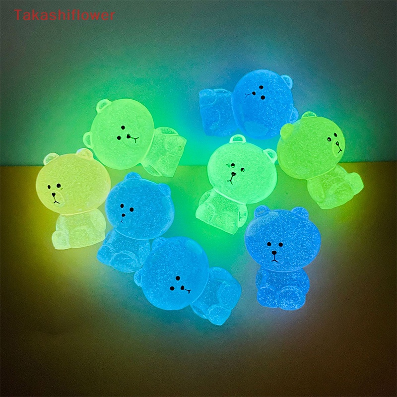 Bộ 6 Gấu Nâu Hoạt Hình Ba Chiều Bằng Nhựa Resin Ba Chiều Dễ Thương Dùng Trang Trí Diy